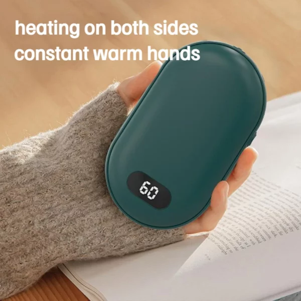 2-in-1 USB Rechargeable Hand Warmer & Power Bank – Portable Electric Pocket Heater - Image 4